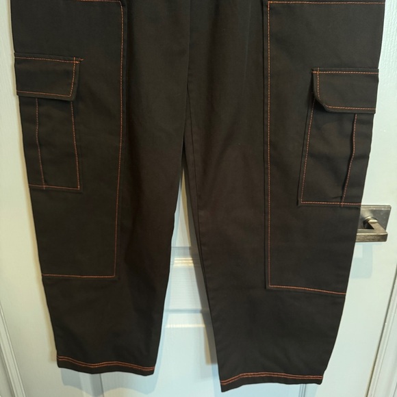 The Ragged Priest Y2K Baggy Cargo Pants Sz S Contrast Stitching Mall Goth Emo - Picture 4 of 16